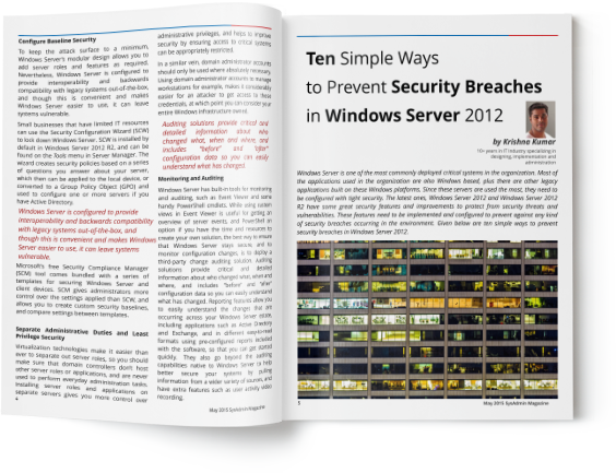 Basic Rules of Windows Server Security